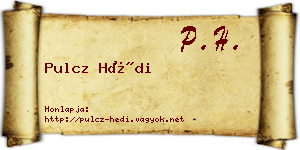 Pulcz Hédi névjegykártya